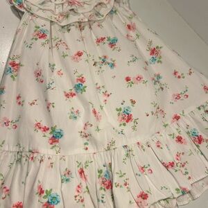 Maggie & Zoe Baby Girl Dress 12M Floral Ruffle Collar Easter Spring Party